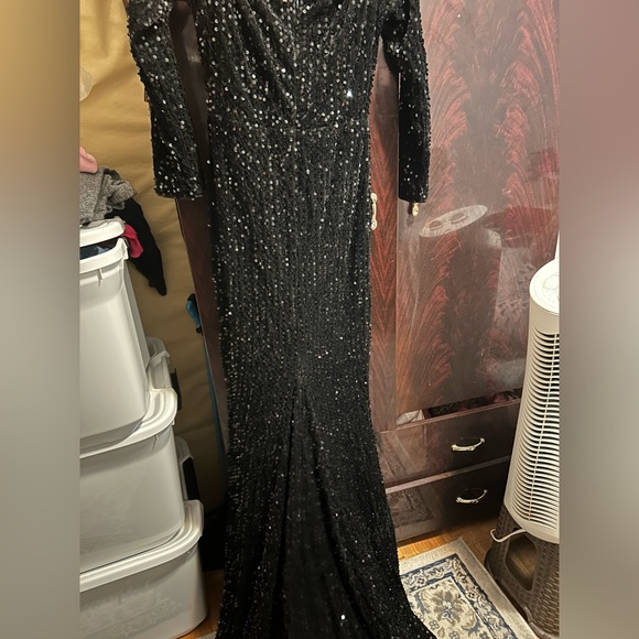 Missord Off Shoulder Sequin Fishtail Prom Dress - Picture 5 of 7